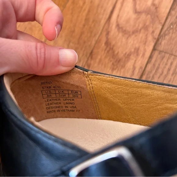 Dr. Comfort Betsy Mary Jane Shoes Slip On Women’s Size 8 Wide Black - Picture 9 of 11